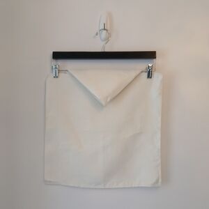 Vintage Set 12 Elegant, White Linen 16" Lunch or Dinner Napkins